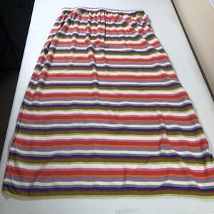 Josephine Chaus Sport Maxi Skirt Womens XL‎ Multi Striped Cottagecore Boho Retro